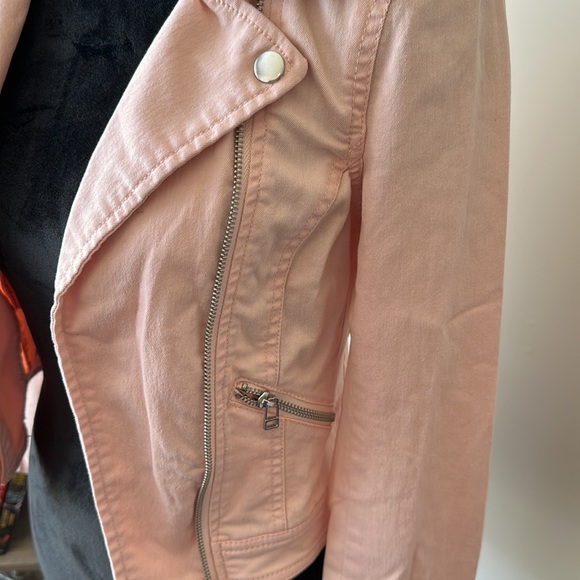 H & M Divided Light Pink Denim-like Jacket Size S - Picture 4 of 10
